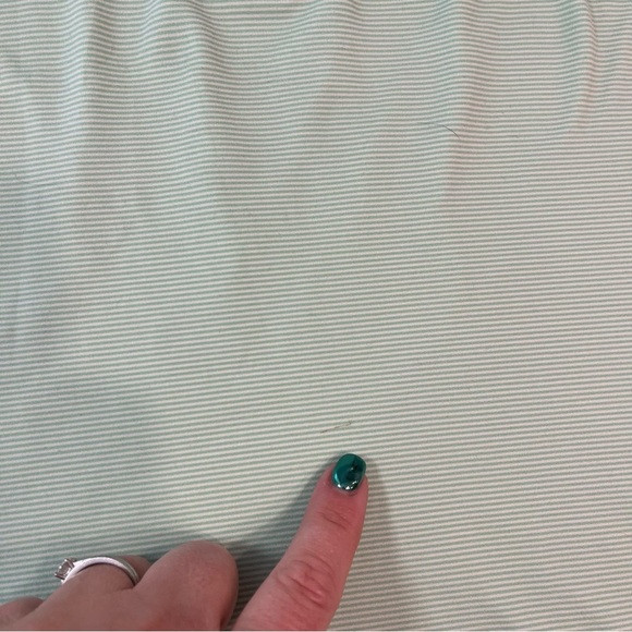 Peter Millar summer comfort green striped lightweight polo size XL - Picture 2 of 7